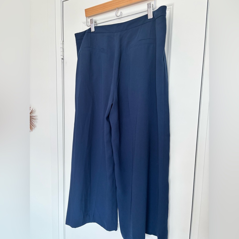 ALICE HOPE Navy Wide Leg Capri Pant US12 - Picture 6 of 8